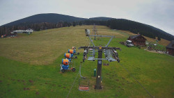 Dolní část sjezdovky Skiareálu Ramzová