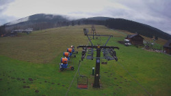 Dolní část sjezdovky Skiareálu Ramzová