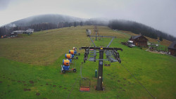 Dolní část sjezdovky Skiareálu Ramzová