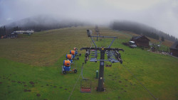 Dolní část sjezdovky Skiareálu Ramzová