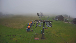 Dolní část sjezdovky Skiareálu Ramzová