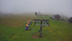 Dolní část sjezdovky Skiareálu Ramzová