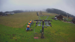 Dolní část sjezdovky Skiareálu Ramzová