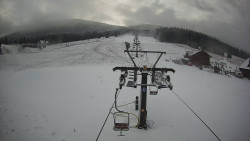 Dolní část sjezdovky Skiareálu Ramzová