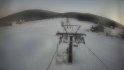 Dolní část sjezdovky Skiareálu Ramzová