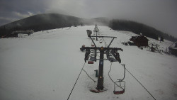 Dolní část sjezdovky Skiareálu Ramzová