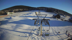 Dolní část sjezdovky Skiareálu Ramzová