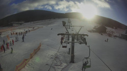 Dolní část sjezdovky Skiareálu Ramzová