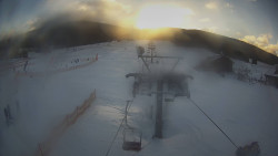 Dolní část sjezdovky Skiareálu Ramzová