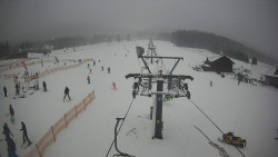 Dolní část sjezdovky Skiareálu Ramzová