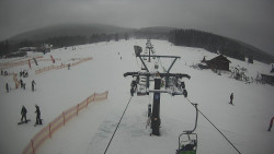 Dolní část sjezdovky Skiareálu Ramzová