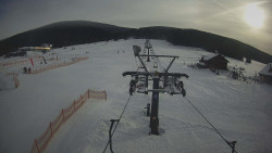 Dolní část sjezdovky Skiareálu Ramzová