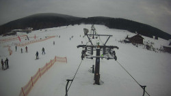 Dolní část sjezdovky Skiareálu Ramzová