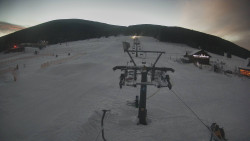 Dolní část sjezdovky Skiareálu Ramzová