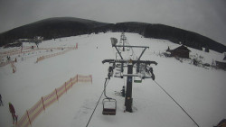 Dolní část sjezdovky Skiareálu Ramzová