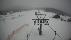 Dolní část sjezdovky Skiareálu Ramzová