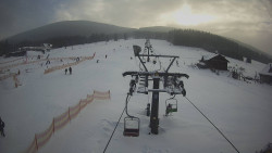 Dolní část sjezdovky Skiareálu Ramzová