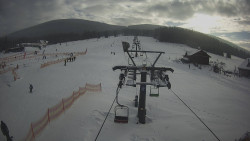 Dolní část sjezdovky Skiareálu Ramzová