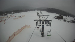 Dolní část sjezdovky Skiareálu Ramzová