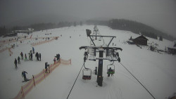 Dolní část sjezdovky Skiareálu Ramzová