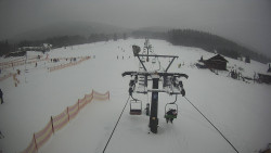 Dolní část sjezdovky Skiareálu Ramzová