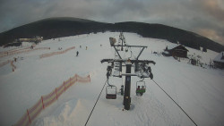 Dolní část sjezdovky Skiareálu Ramzová