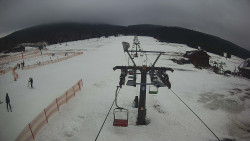 Dolní část sjezdovky Skiareálu Ramzová