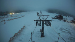 Dolní část sjezdovky Skiareálu Ramzová