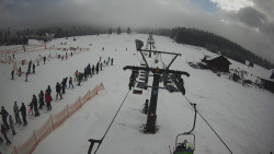 Dolní část sjezdovky Skiareálu Ramzová