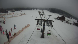 Dolní část sjezdovky Skiareálu Ramzová