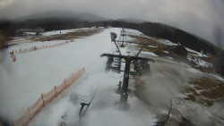 Dolní část sjezdovky Skiareálu Ramzová