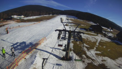 Dolní část sjezdovky Skiareálu Ramzová