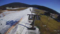 Dolní část sjezdovky Skiareálu Ramzová