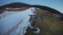 Dolní část sjezdovky Skiareálu Ramzová