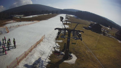 Dolní část sjezdovky Skiareálu Ramzová