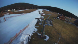 Dolní část sjezdovky Skiareálu Ramzová