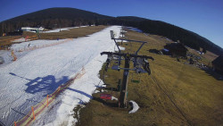 Dolní část sjezdovky Skiareálu Ramzová