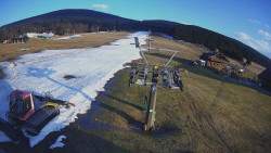 Dolní část sjezdovky Skiareálu Ramzová