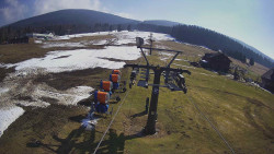 Dolní část sjezdovky Skiareálu Ramzová