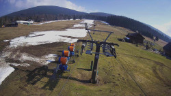 Dolní část sjezdovky Skiareálu Ramzová