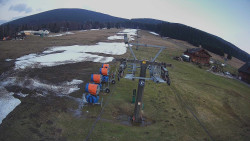 Dolní část sjezdovky Skiareálu Ramzová