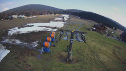 Dolní část sjezdovky Skiareálu Ramzová