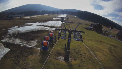 Dolní část sjezdovky Skiareálu Ramzová