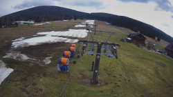 Dolní část sjezdovky Skiareálu Ramzová