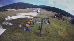 Dolní část sjezdovky Skiareálu Ramzová