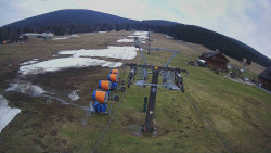 Dolní část sjezdovky Skiareálu Ramzová