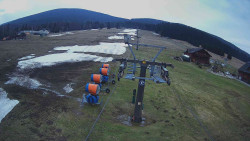 Dolní část sjezdovky Skiareálu Ramzová