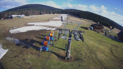 Dolní část sjezdovky Skiareálu Ramzová