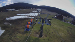 Dolní část sjezdovky Skiareálu Ramzová