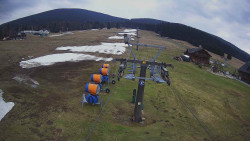 Dolní část sjezdovky Skiareálu Ramzová